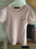 Bershka T-Shirt rose cropped Wellenrand 36 Niedersachsen - Lathen Vorschau