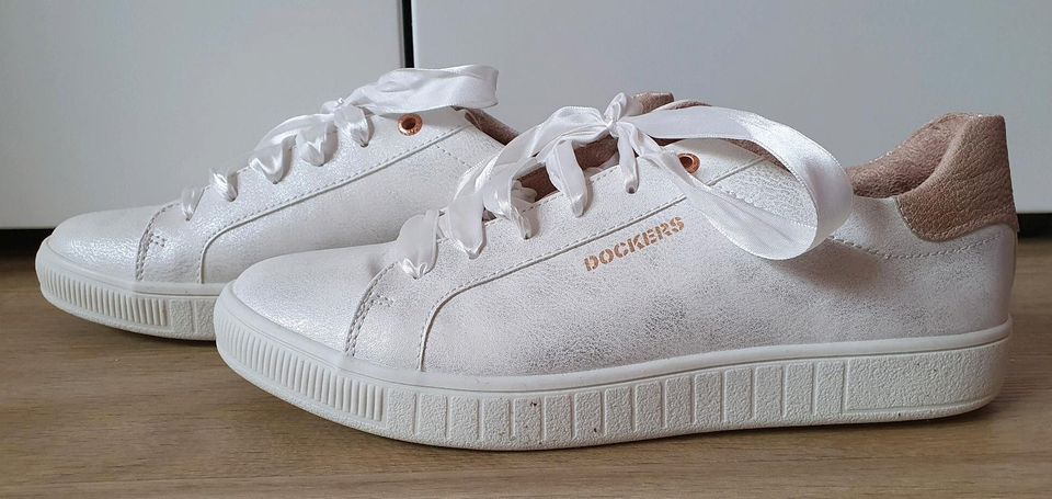 NEU!!! DOCKERS SNEAKER (WEISS/ROSA/SCHIMMER), Größe 41 in Köln