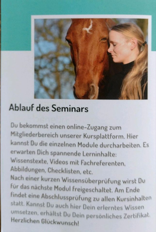 Ausbildung zur Erlangung der Pferdesachkunde in Hanau