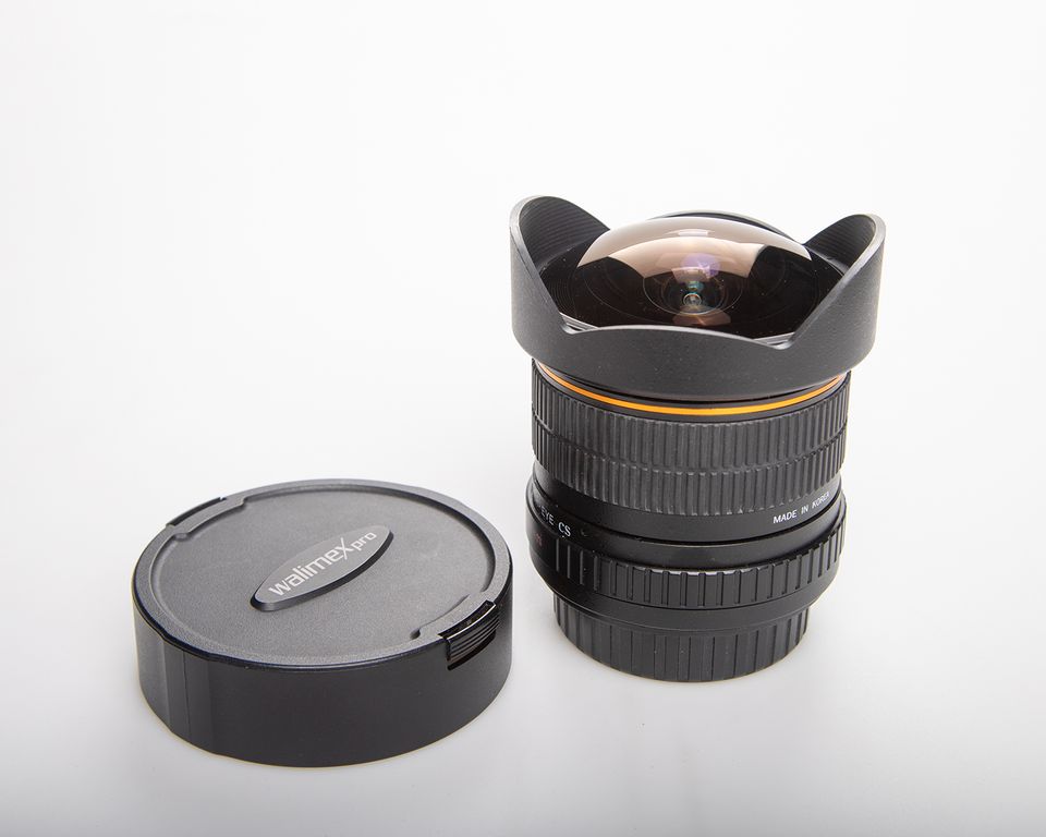 Walimex Pro 8 mm 1:3,5 DSLR Fish-Eye-Objektiv für Canon in Irxleben