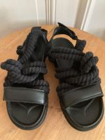 H&M, Sandalen in Kordeloptik, schwarz, Gr. 41 Pankow - Prenzlauer Berg Vorschau