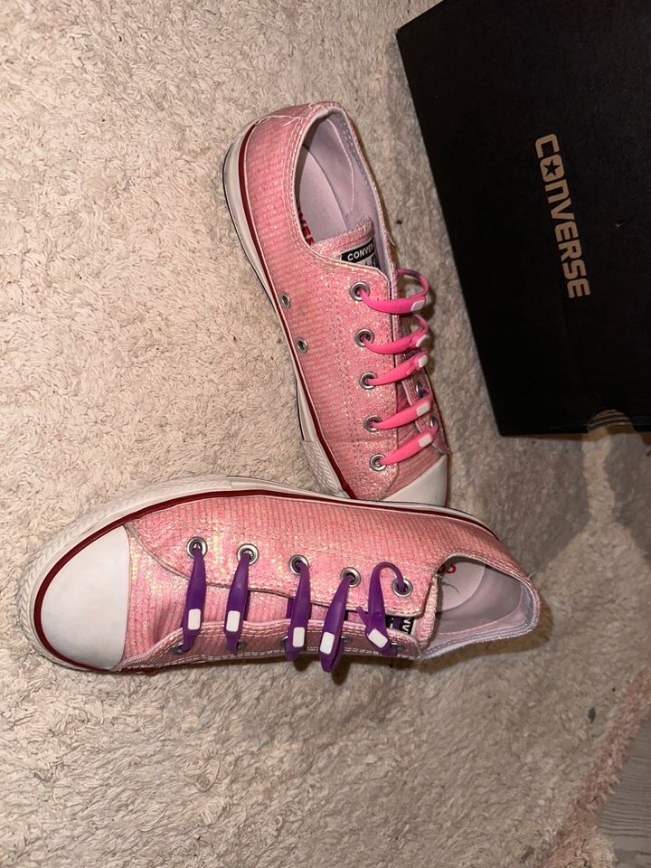 Converse Chuck Taylor All Star rosa Glitzer Glitter Gr.36 22cm