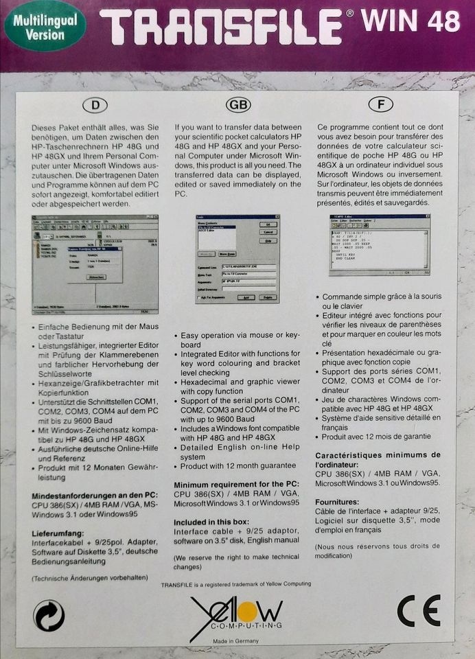 HEWLETT PACKARD HP 48G Neuzustand Taschenrechner in Erligheim