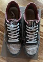 Tamaris Damen Sneaker Leder Glitzer Gr. 39 Platin grau Hessen - Melsungen Vorschau