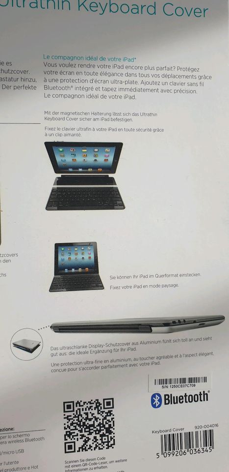 NEU logitech ultrathin keyboard cover iPad Tablett Tastatur in Hattingen