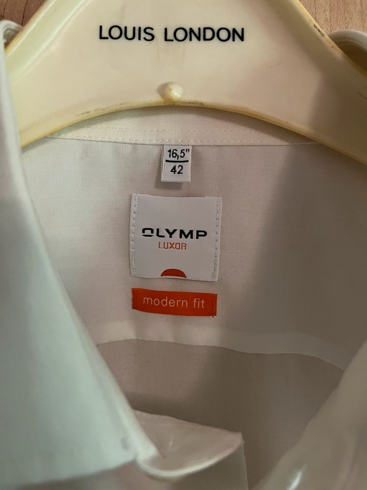 Olymp Businesshemd Luxor Modern Fit Gr.42 Creme in Unna