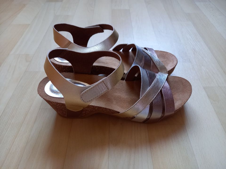Hee Shoes Sandalen silber, gold, bronze - Gr. 41 in Dresden