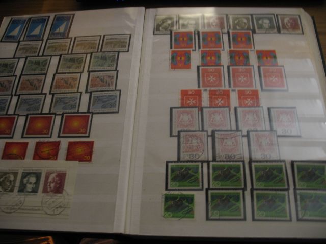 Briefmarkensammlung BRD Dublettenposten ca. 1968-1974 in Konstanz