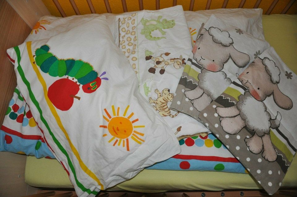 PAIDI Kinderbett BRUNO (Softbirne/Kirsche; 70x140cm Liegefläche) in Taucha