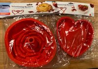 2 Valentinstag ! Kuchen Backform Silikon Rose Herz Kuchen Rot Nordrhein-Westfalen - Recklinghausen Vorschau