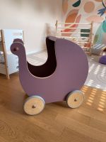 Sebra Montessori Holz Puppenwagen Lauflernwagen Retro lila Düsseldorf - Pempelfort Vorschau