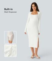 Halara Langärmliges, figurbetontes Midi-Partykleid mit Schlitz München - Altstadt-Lehel Vorschau