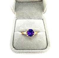 Großer 375 Goldring mit 2ct Amethyst im Brillantschliff Gr.63 Altona - Hamburg Ottensen Vorschau