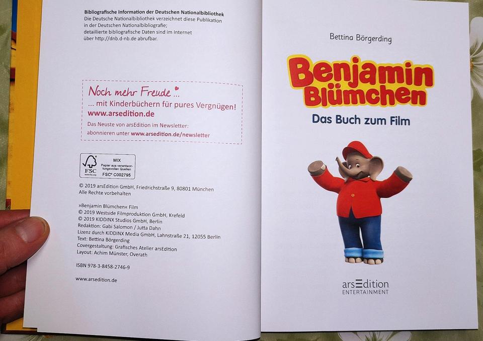 Kinderbuch: Benjamin Blümchen - Das Buch zum Film - neuwertig in Dessau-Roßlau