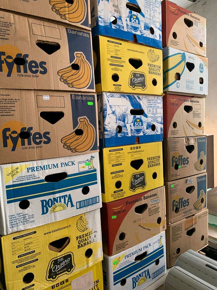 75 Stück Umzugskartons / Bananenkartons abzugeben in Eberswalde