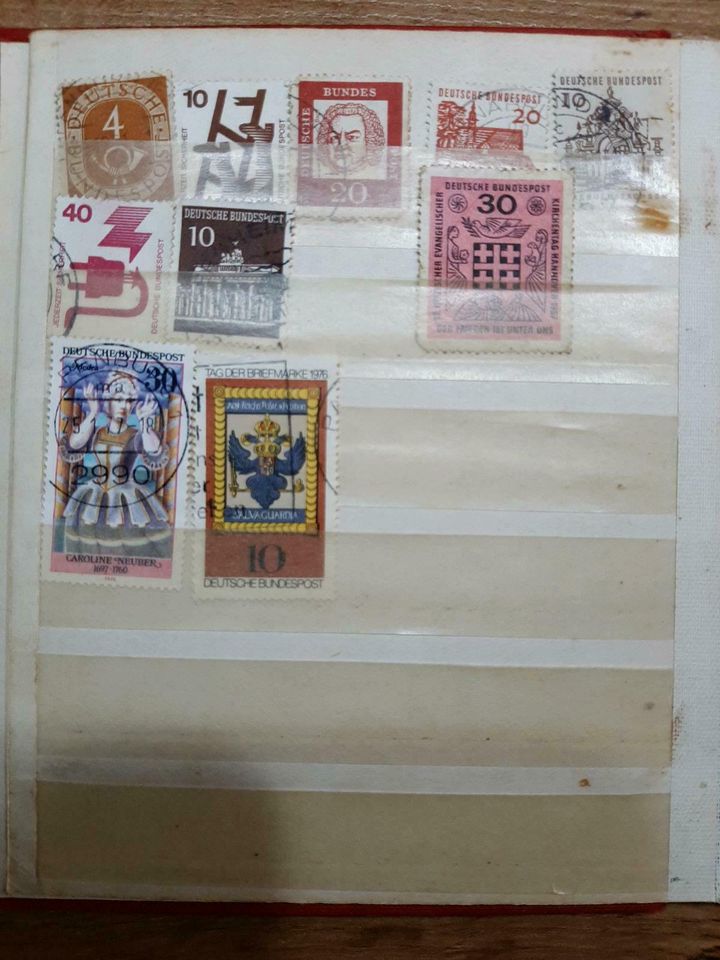 Ältere Briefmarkensammlung, 1960er, Briefmarken, Philatelie in Meppen