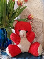 DDR Vintage alter Teddybär Teddy rot weiß Sachsen - Crimmitschau Vorschau