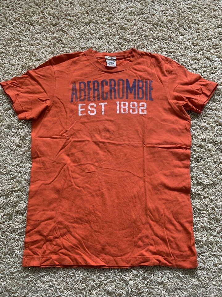 Oranges T-Shirt, von Abercrombie & Fitch, Größe M in Bissendorf