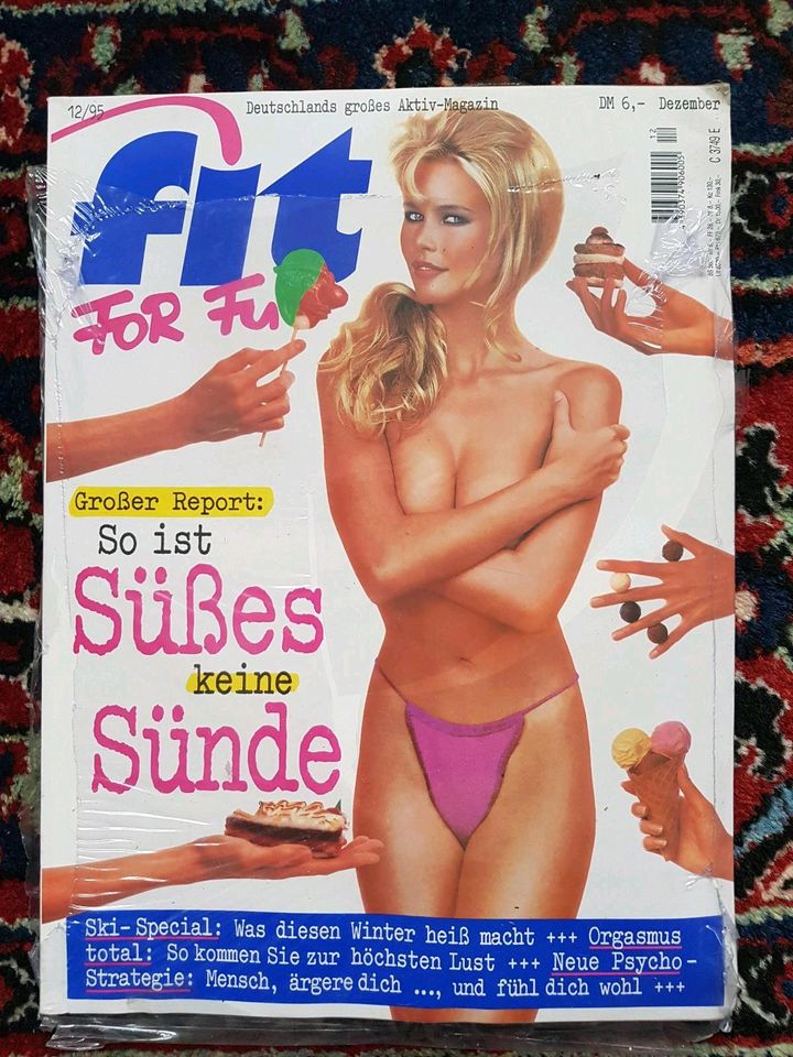 Fit For Fun retro altes Magazin Heft 12/95 mit Claudia Schiffer in Reinbek