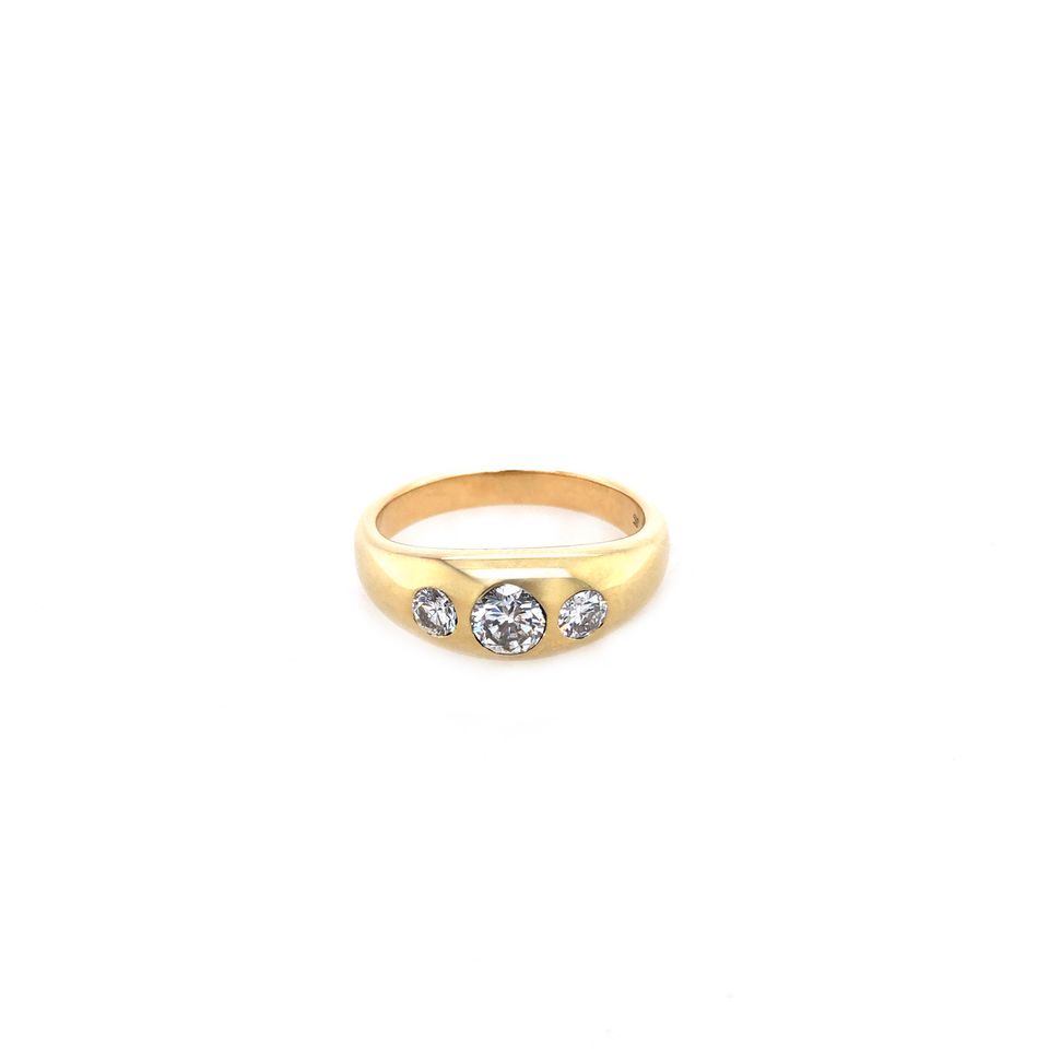 Ring Gold 585 / 14k Diamantring Goldring Damen Gr.62 Nr.4906 in Peine