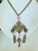 lange antike Neiger brothers Kette rosa Steine aus Sammlung München - Schwabing-West Vorschau
