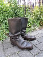 Stiefel Leder DDR Kampfgruppe Gr. 40 Sachsen - Weißkeißel Vorschau