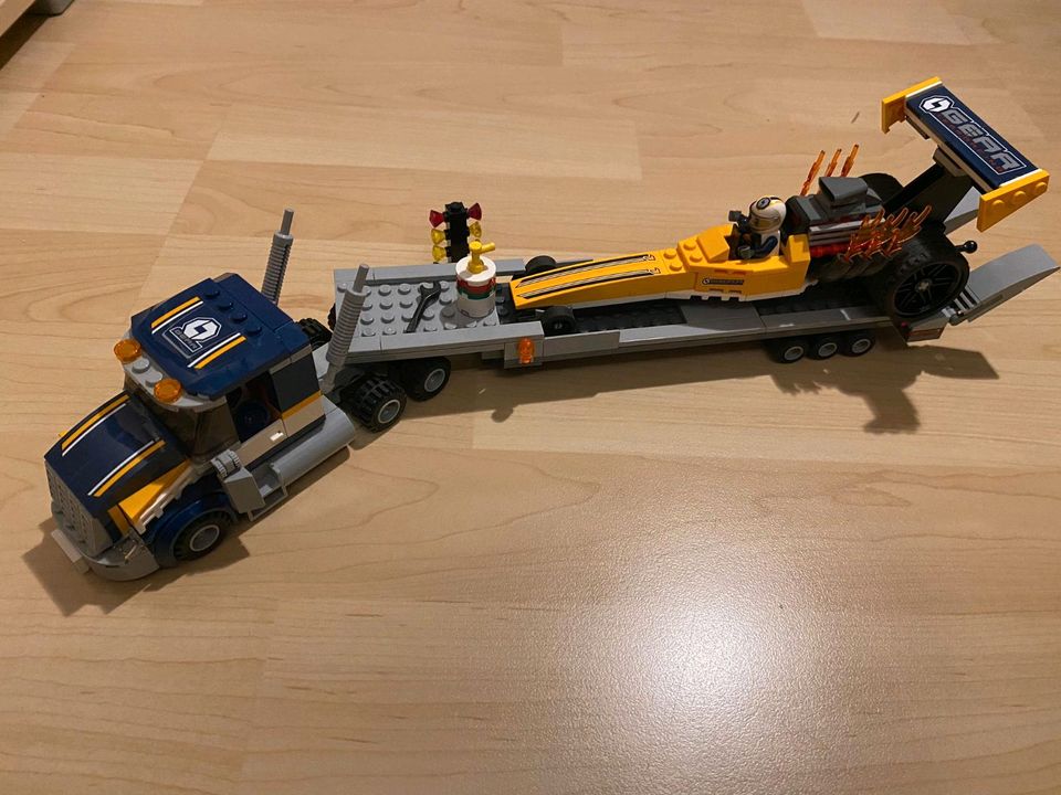 Lego city LKW mit Dragster transporter 60151 in Friedberg