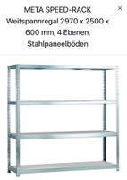 SCHWERLASTREGAL WEITSPANNREGAL META SPEED-RACK 2970x2500x600 mm, Bayern - Holzkirchen Vorschau