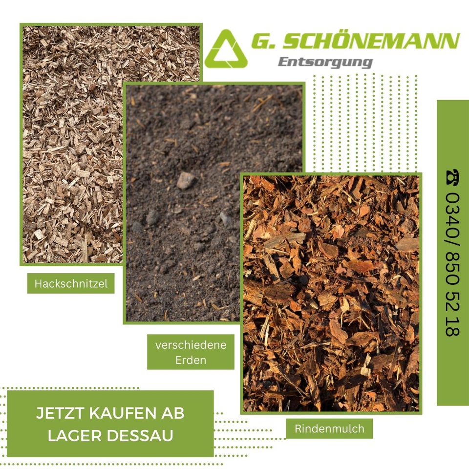 Lieferung RINDENMULCH ERDE SAND KIES SPLITT SCHOTTER in SachsenAnhalt