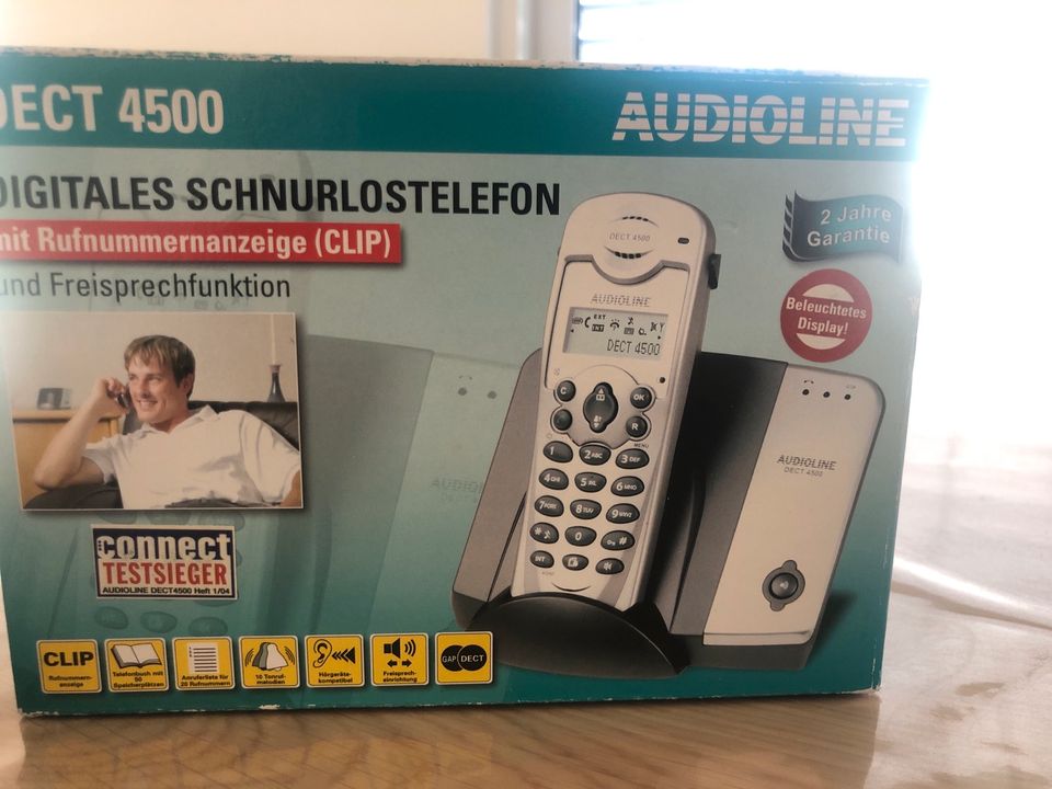 2 digitale, schnurlose Telefone von Audioline in Ostrach