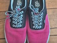 vans sneaker zweifarbig schwarz pink Bayern - Schweinfurt Vorschau