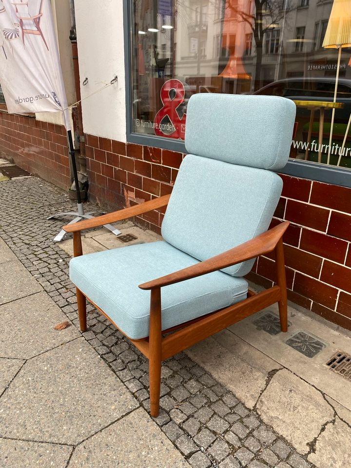 ◤  Arne Vodder Hochlehner Teak Sessel Ohrensessel Teakholz Model FD 164 Dänisch Design Danish mid Century Lounge Chair Stuhl 50er 60er 70er Vintage in Berlin