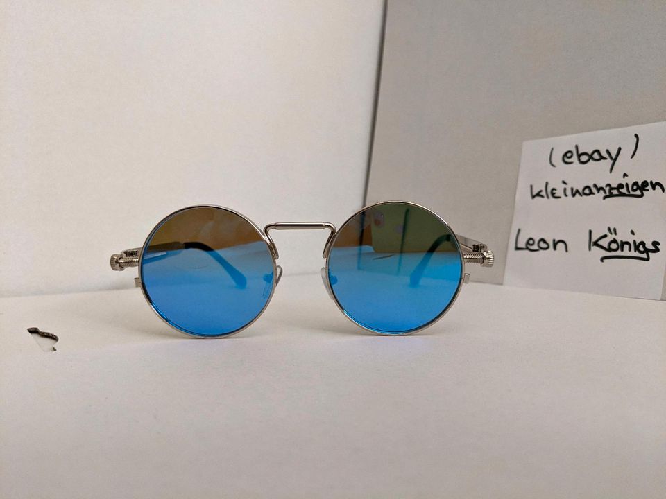 Sonnenbrille ♥️ NEU Blau UV 400 Metall Herren Damen Brille in Saarbrücken