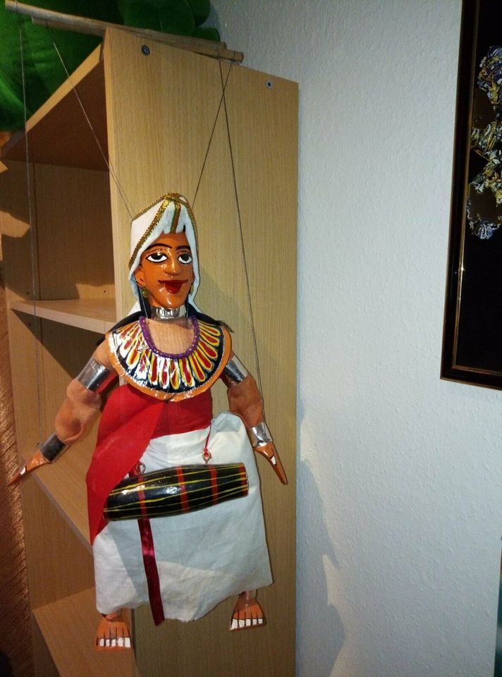 Marionette, Handarbeit, Holz ca. 47 cm groß mit Trommel, Trommler in Berlin