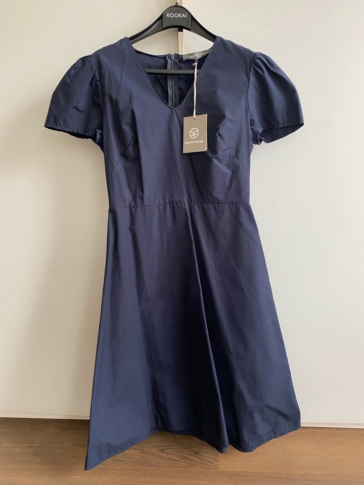 Dunkelblaues Kleid aus Baumwolle Größe 34 Sandro Ferrone - neu! in München