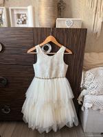 Prinzessin Kleid mit Tüllrock und Kristallen 146 152 158 festlich Hessen - Mörfelden-Walldorf Vorschau