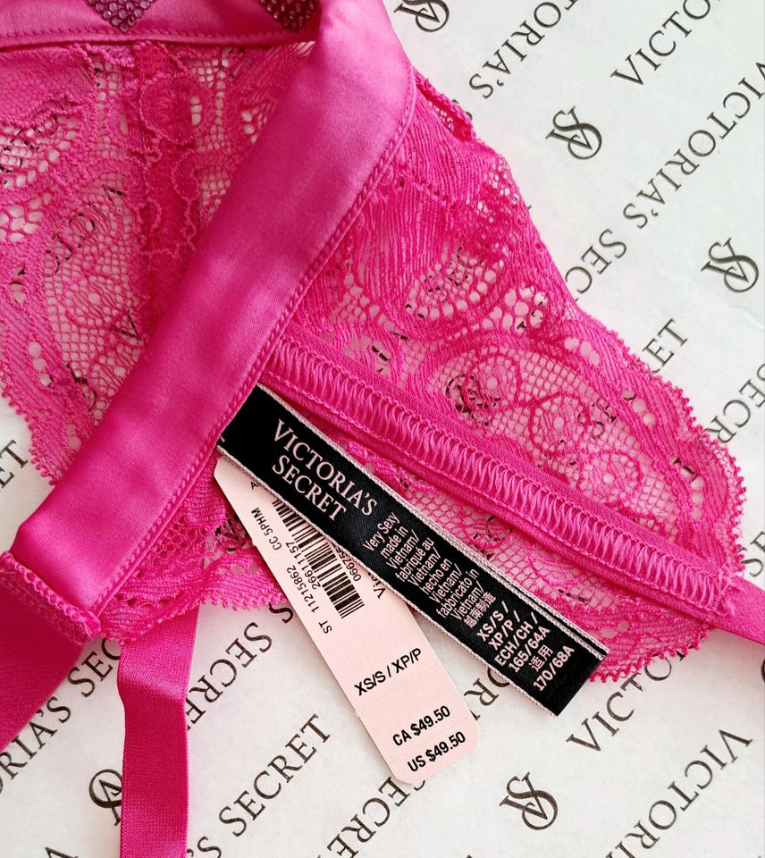 Victoria's Secret Set String Strumpfgürtel Spitze Glitzer Gr. S in Frankfurt (Oder)