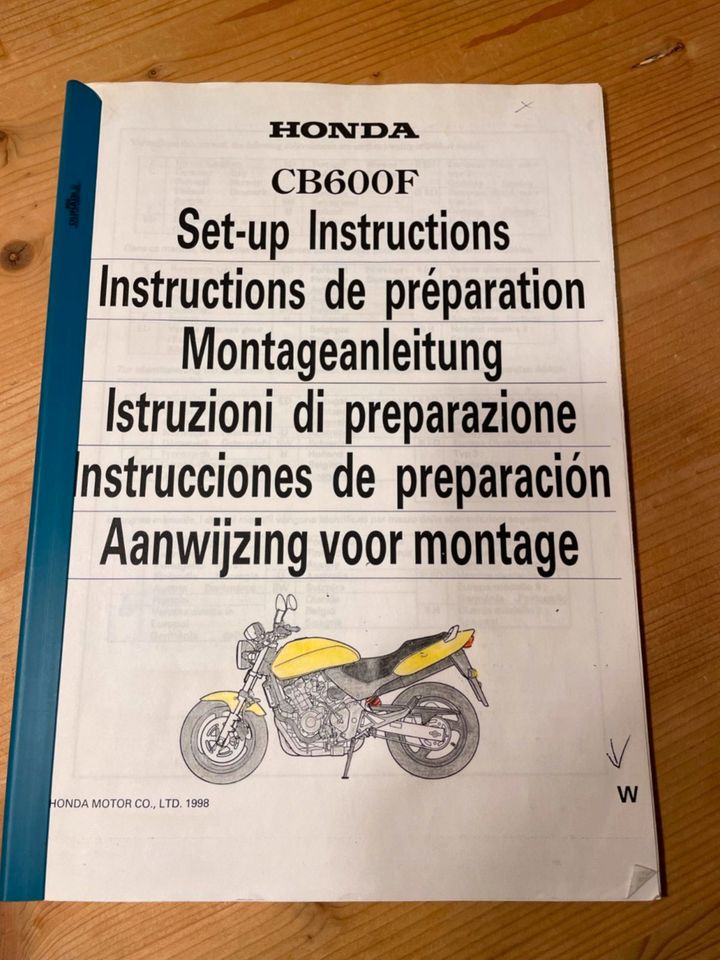 HONDA CB 600F, Hornet, Werkstatthandbuch in Weilheim i.OB