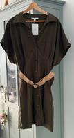 Neu! H&M Blusenkleid mit Gürtel Gr. L dunkles khakigrün Thüringen - Erfurt Vorschau