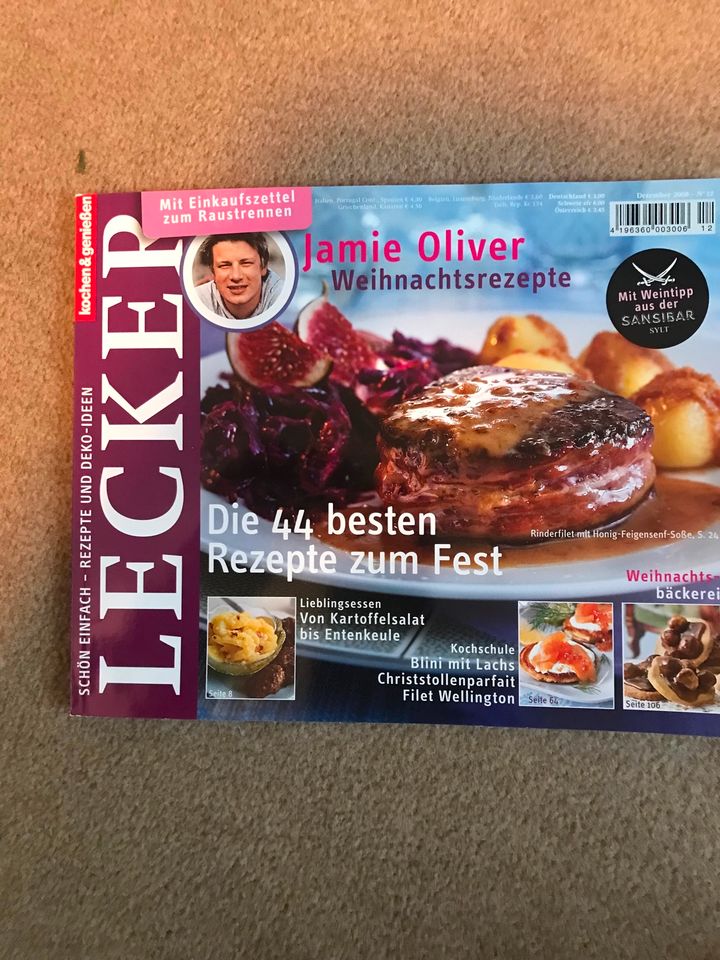 Rezepthefte Zeitschrift "LECKER" Jahrgang 2008 in Bad Zwischenahn