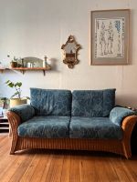 Blau Rattan Sofa Baden-Württemberg - Pforzheim Vorschau