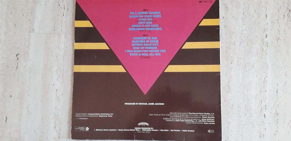 KISS- Killers- Vinyl- Germany 1982- Phonogram-yellow label- used in Bedburg-Hau