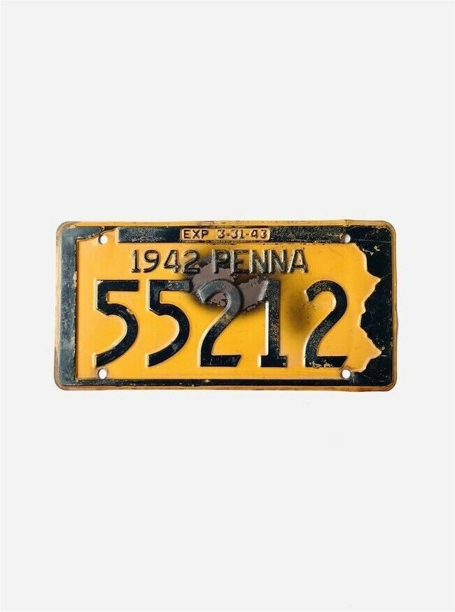 1942 Nummernschild Kennzeichen Pennsylvania USA original hot rod in Stuttgart