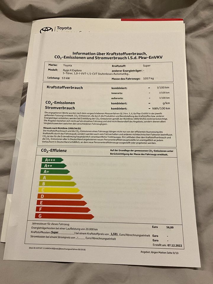 Leasing Übernahme Toyota Aygo X 1,0 l. Stufenlose Automatik in Düsseldorf