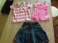 Süßes Set für Mädchen in Größe 128: Jeansrock Bibi, T-Shirt, Top Bayern - Weichs Vorschau