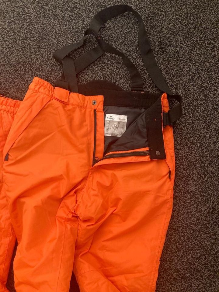 Skihose, Schneehose, orange, 158/164 in Erkelenz