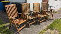 4 Gartenstühle aus Holz Niedersachsen - Hagenburg Vorschau