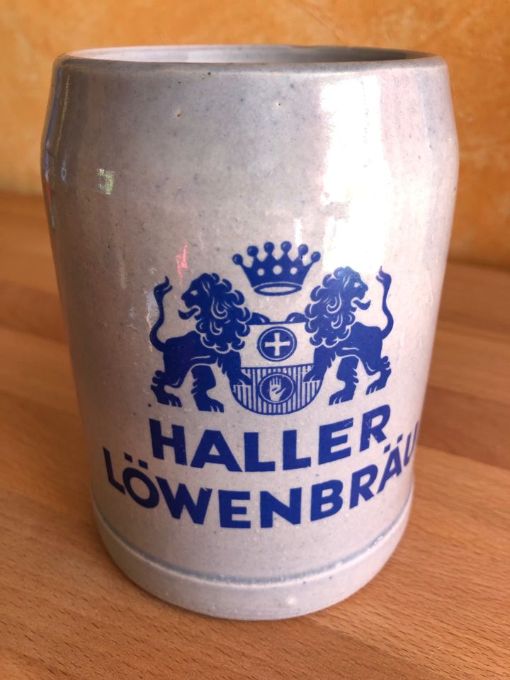 052 Bierkrüge Gold Ochsen,Dinkelacker,Quenzer Bräu ,Löwen usw in Oberboihingen