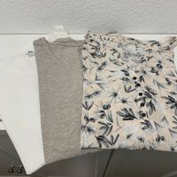 Umstandsshirts H&M 3 Stück, weiß cremegrau geblümt, Gr. M Baden-Württemberg - Affalterbach   Vorschau