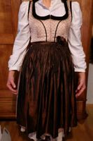 Original Vintage Dirndl handgenäht seidener Schürze Gr 38 München - Bogenhausen Vorschau